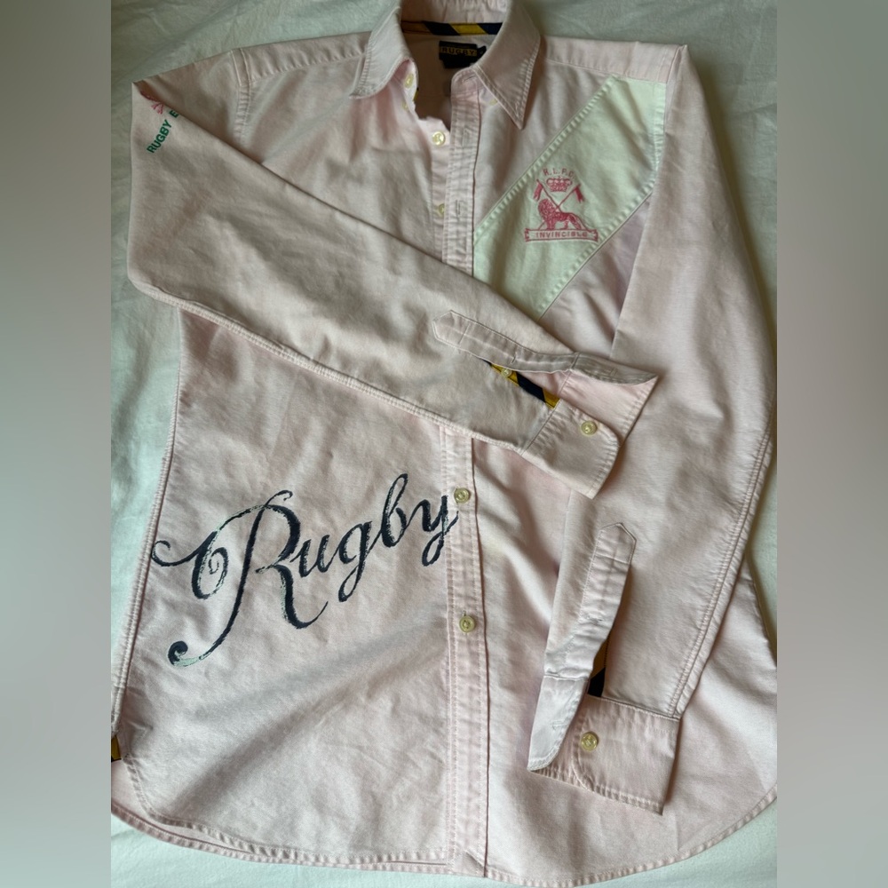Ralph Lauren Light Pink Rugby Shirt